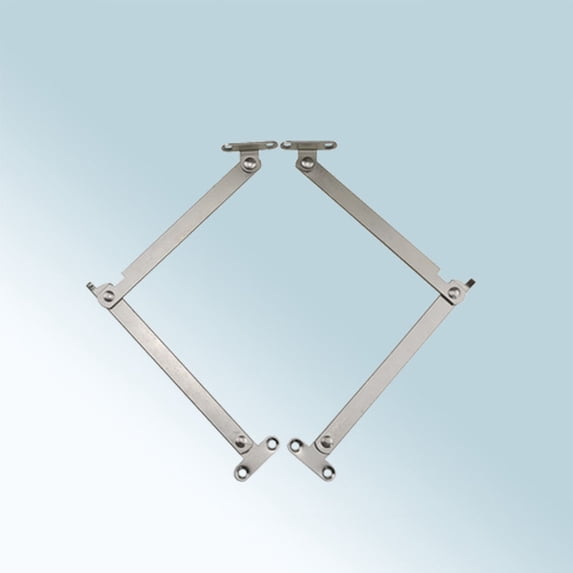 Raindrops 5-Pack Iron Cabinet Hinges with Safety Lift Support Springs for Cupboard Doors and Lid Hardware