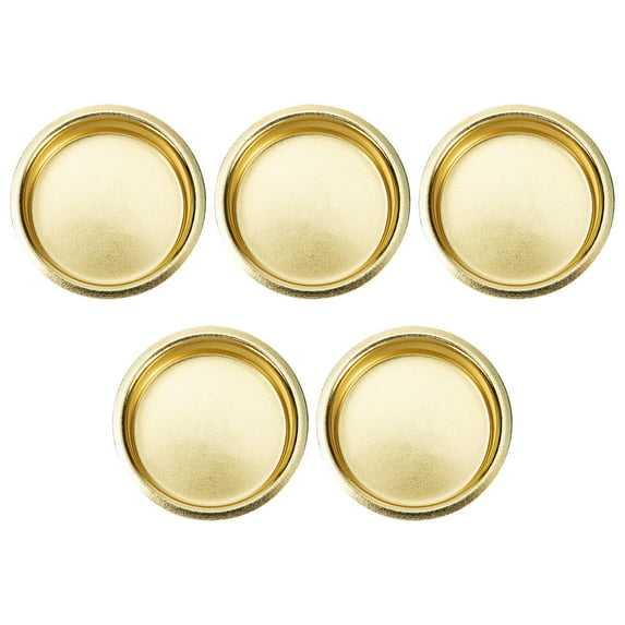 Raindrops 5Pcs Vintage Golden Iron Candle Holders For Pillar Candles And Weddings