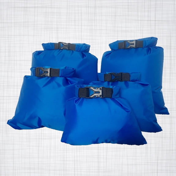 Raindrops 5Pcs Waterproof Dry Bag with PU Coating for Rafting and Paddle Boarding