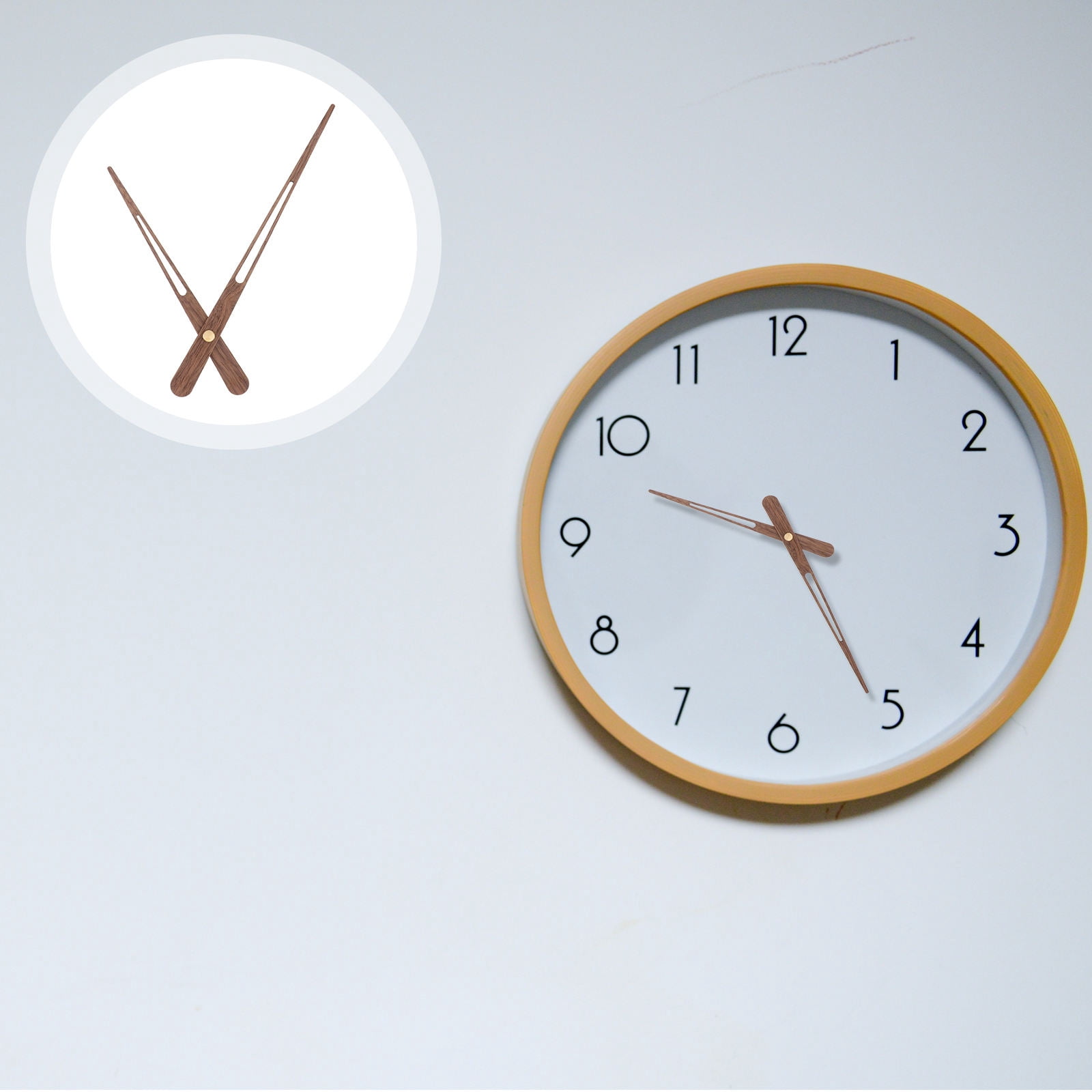 Raindrops 5Pcs Wood Color Clock Pointer for Clock Replacement Mechanism ...