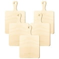 thumbnail image 1 of Raindrops 5Pcs Wood Cutting Board with Handle Unfinished Wood Crafts Craft Wood Board Food Serving Board, 1 of 8