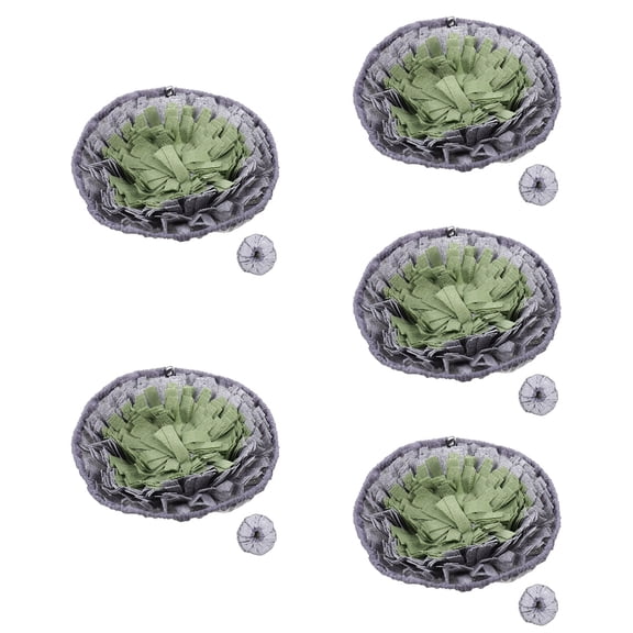 Raindrops 5pcs Adorable Pattern Dog Bowl Wear-resistant Puppy Bowl Floor Feeding Bowl Puppy Supply