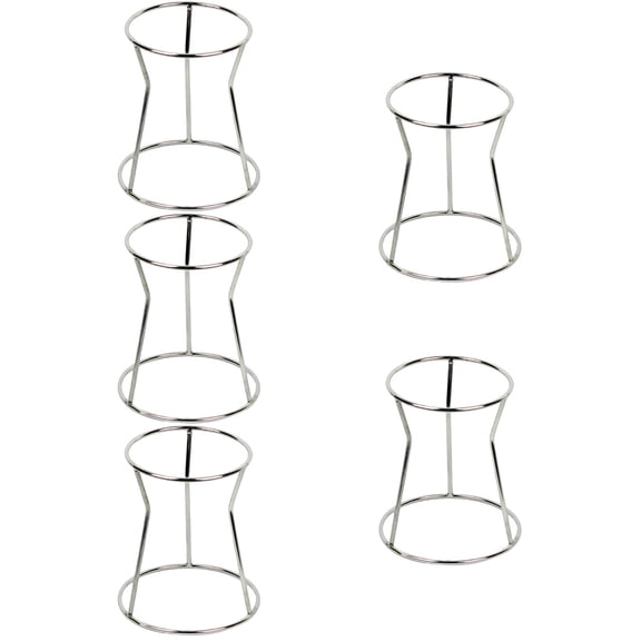 Raindrops 5pcs Batter Funnel Stand Stainless Steel Pancake Batter Dispenser Funnels Rack Funnel Tools