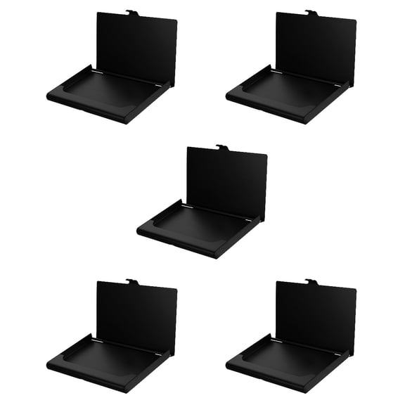 Raindrops 5-Pack Blank Metal Business Card Holder Box for Sublimation Heat Transfer Name Card Storage