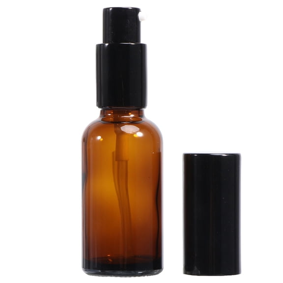 Raindrops 5pcs Brown Glass Bottles for Storage Use Durable Reusable Essential Oil Dispenser Lotion Bottle 30ML