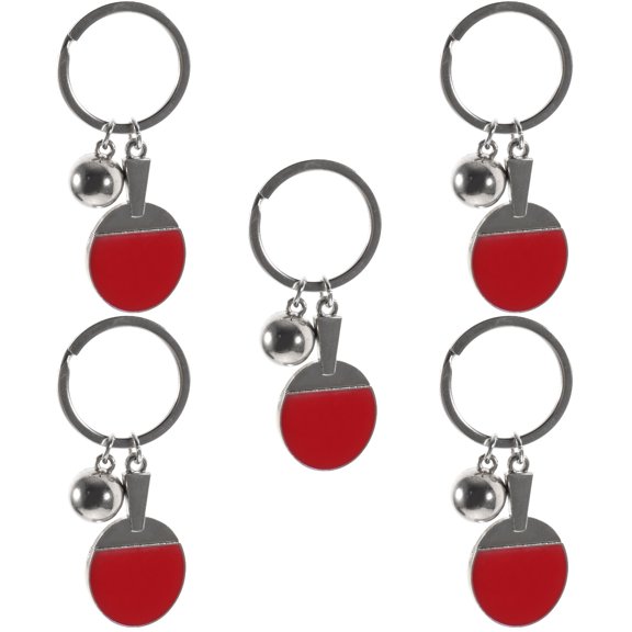 Raindrops 5pcs Decorative Key Chain Exquisite Souvenir Keychain Hanging Sports Keychain