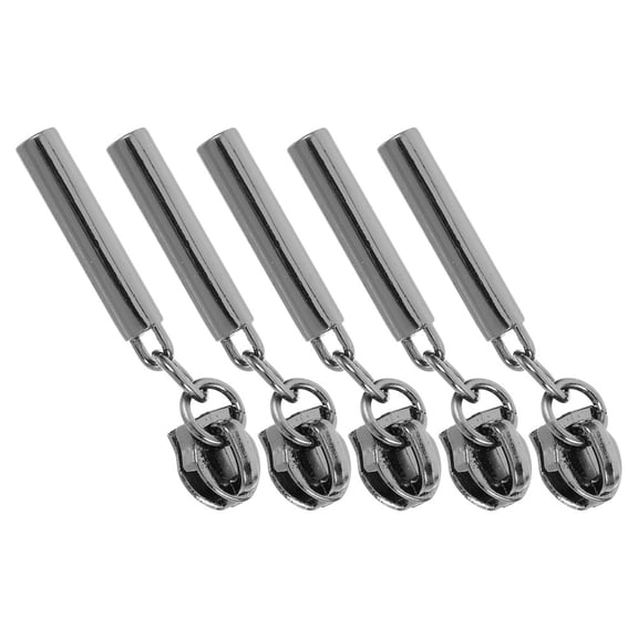 FOMIYES Metal Zipper Pulls Black for Bags Jackets Backpacks Stylish Durable 5Pcs