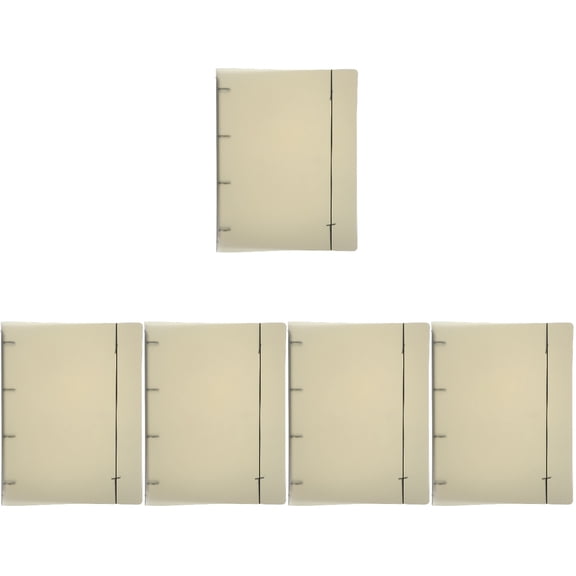 Raindrops 5-Pack Expanding Plastic File Folders, Reusable Document Organizer, Portable File Storage, Office and Home Filing Solution