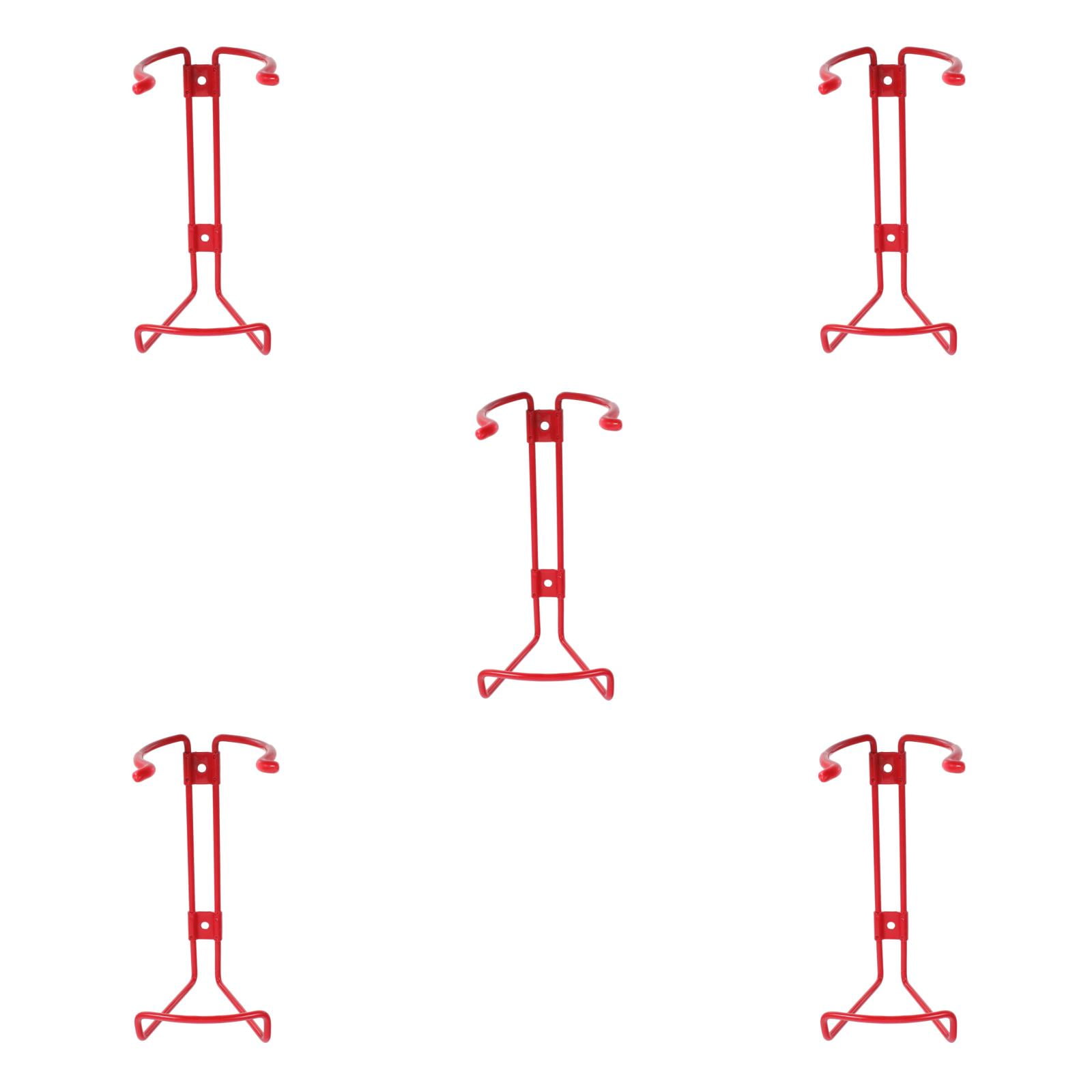 Raindrops 5-Pack Wall Mount Brackets, Iron Holders for Secure Storage and Easy Access (Small)