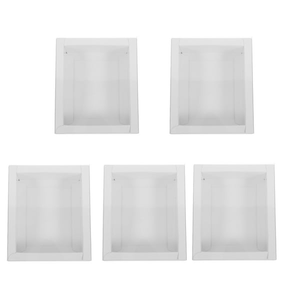 Raindrops 5pcs Gift Boxes Small Gifts Storage Container Party Favors Paper Packaging Boxes with Window for Wedding Birthday
