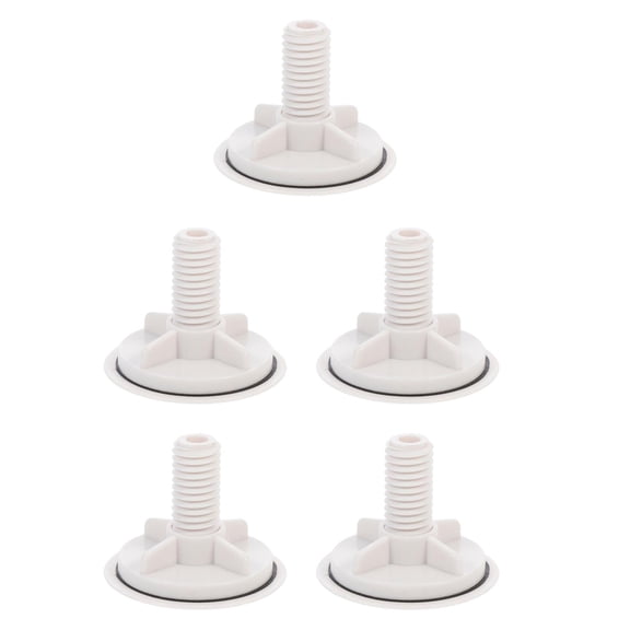 Raindrops 5-Pack Plastic Kitchen Sink Hole Covers, Decorative Round Faucet Hole Plugs, Small Water Tap Hole Caps