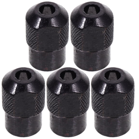 USHOBE Black Electric Grinder Nut Durable Material Bench Grinder Accessories 5Pcs