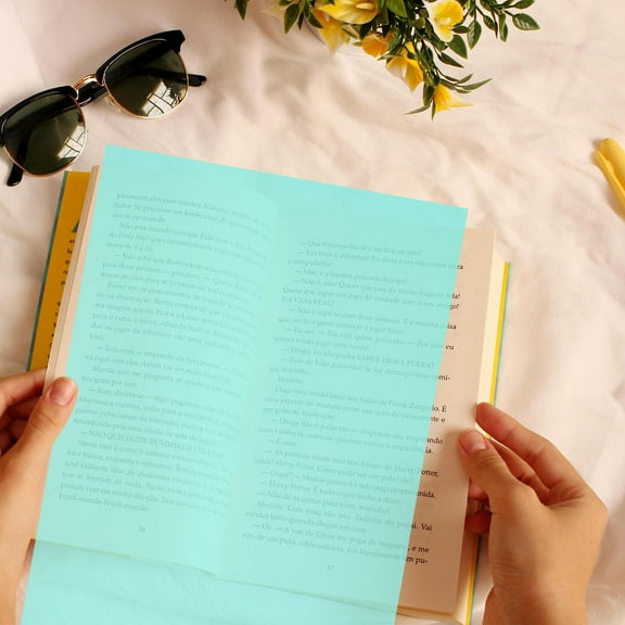 Raindrops 5pcs PVC Translucent Sheets Multi-Functional Reading Aid Light Filters Colored Overlays for Photography Stage Party Lighting