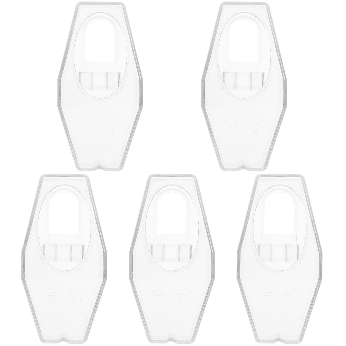 View of Raindrops 5pcs Parrot Food Feeder Small Plastic Food Container Parakeet ...