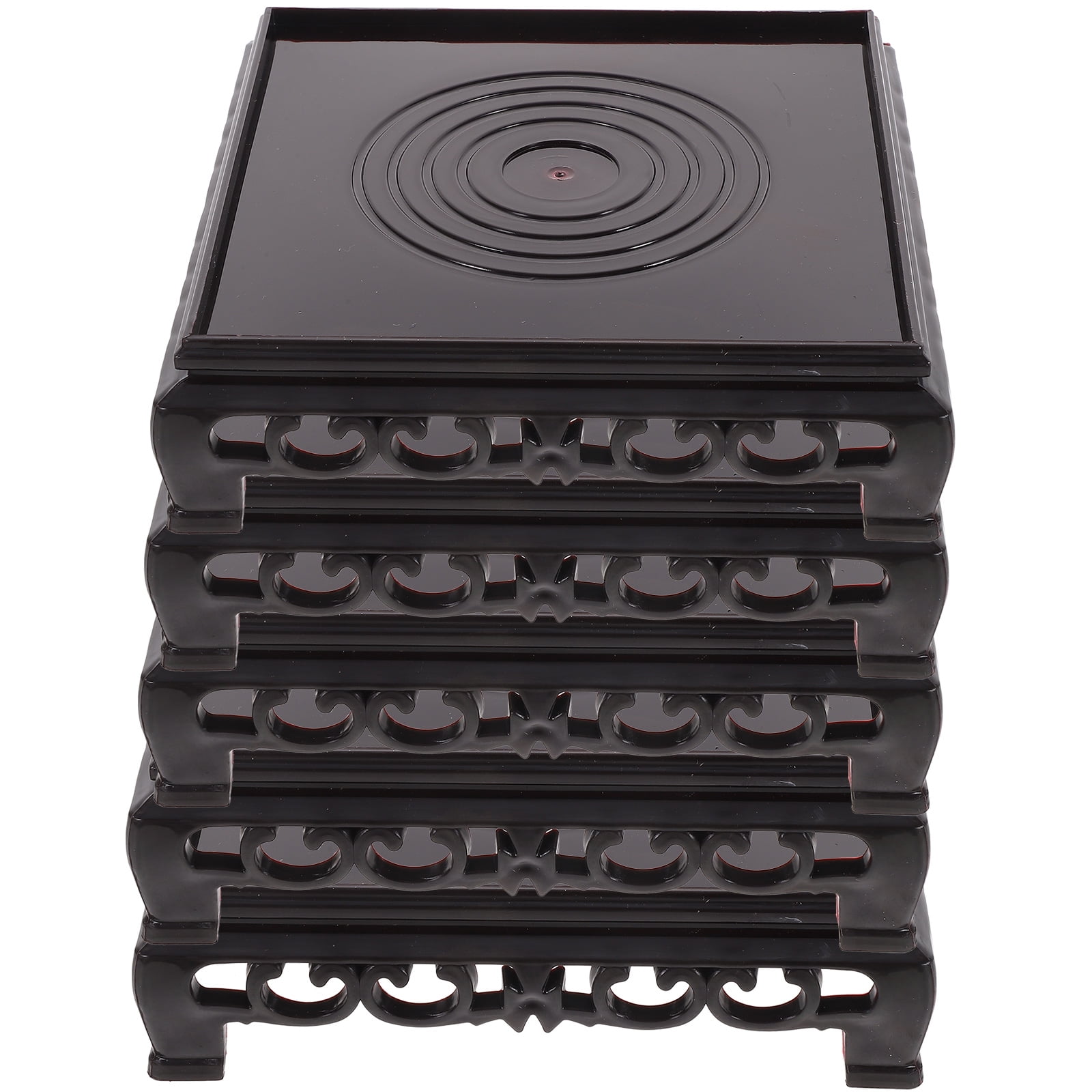 Raindrops 5pcs Plastic Square Shelf Tank Stand Vase Display Stand Fish ...