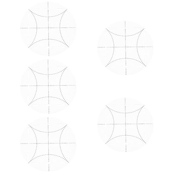 Raindrops 5pcs Portable Acrylic Ruler Household Patchwork Ruler Useful Quilting Template Sewing Ruler