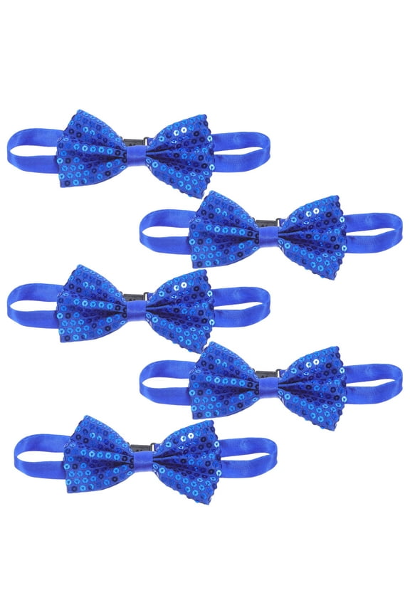 5-Pack Sequin Adjustable Bow Ties for Performance, Parties, Weddings, and Special Occasions