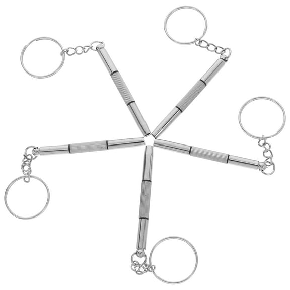 Raindrops 5pcs Precision Screwdriver Set Stainless Steel Screwdriver Kit Flat Head For Watch Repair Eyeglass Repair Nose Pads Cleaning