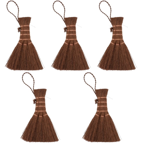 Raindrops 5pcs Small Brooms Cleaning Brooms Household Brooms Cleaning Tools Wood Handle Nature Static Electricity Sweeping Broom Sofa Car Corner and
