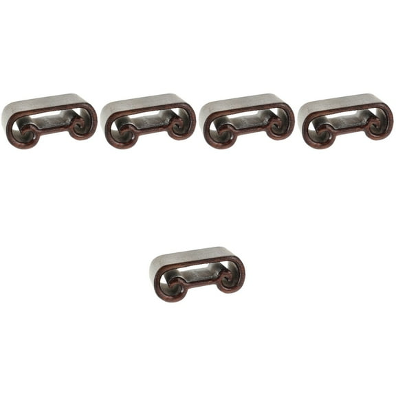 Raindrops 5pcs Wood Plant Stand Wooden Planter Pedestal Wood Flowerpot Holder Mini Statue Stand Mini Craft Pedestal (Random Style)