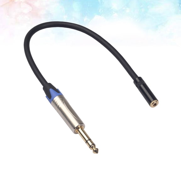 Raindrops 6 .35mm Audio Line Sturdy Audio Cable Size 2 Black