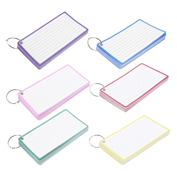 Raindrops 6 Books Mini Index Card Word Cards 12.70X7.60X0.60CM