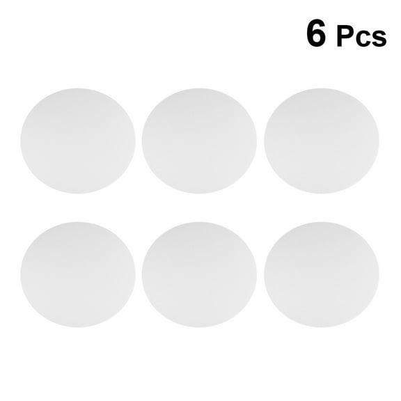 Raindrops  6 PCS Round Drawing Canvas Circular Pads Blank Canvases for Art White
