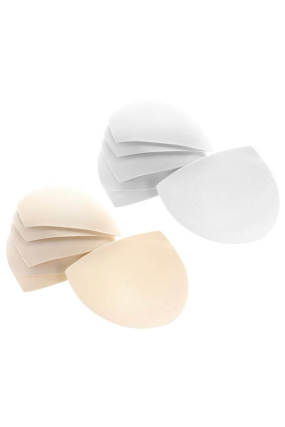 6 Pairs Women's Removable Swimwear Inserts Pads for Sports Support with Skin Tone Options
