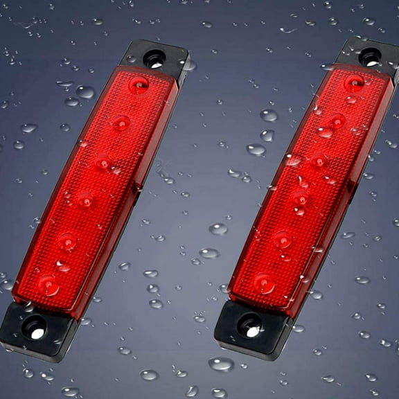 Raindrops 6 Pcs Boat Lights Waterproof Lighting Navigation