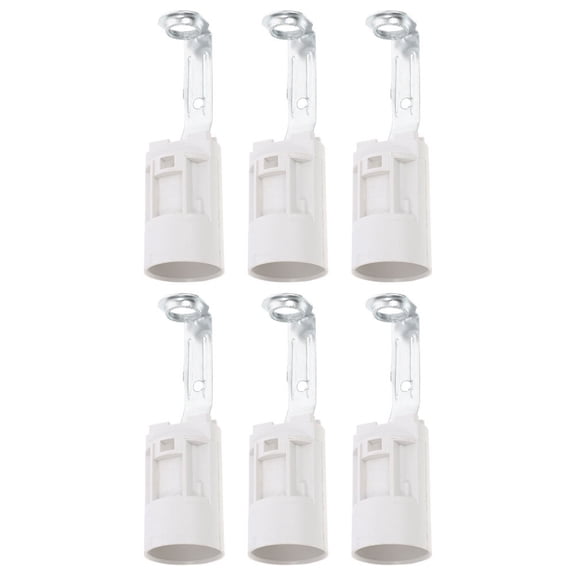 Raindrops 6 Pcs Candelabra Socket E14 Light Sockets Candle Lamp Holder