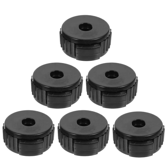 USHOBE 6Pcs Black Cymbal Quick Release Caps Durable Drum Accessories for Drummers Performance