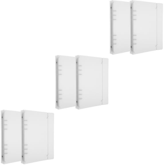 USHOBE Transparent A5 Binder Cover for Document Storage and Organization 6Pcs