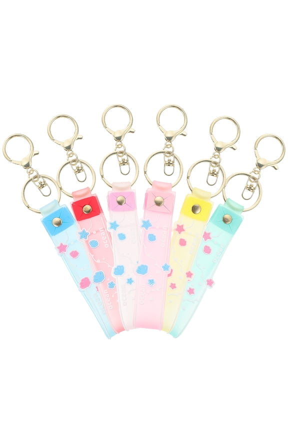 6 Pcs Custom Key Chains Key Chain Pendant Lightweight Keychain Miss 13X10cm
