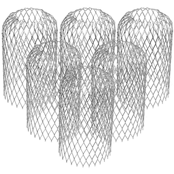 Raindrops  6 Pcs Downspout Strainer Gutter Drain Cover Leaf Expandable