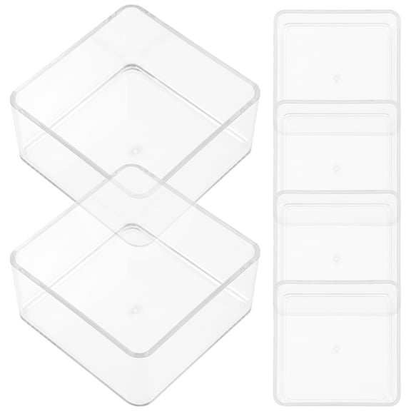 Raindrops  6 Pcs Drawer Plastic Storage Small Organizer Holder Bin Drawers
