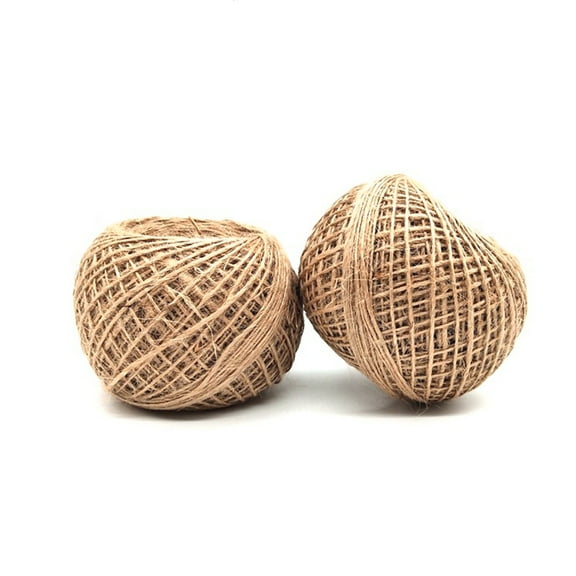 Raindrops  6 Pcs Elastic Cord Drawstring Natural Jute Twine Premium Material