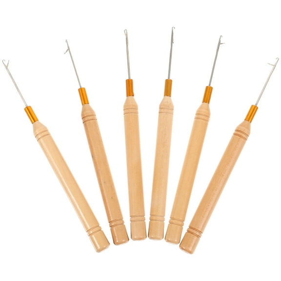 Raindrops 6 Pcs Hair Crochet Hooks Latch Hooks Dreadlock Crochet Hook Dreadlock Accessories