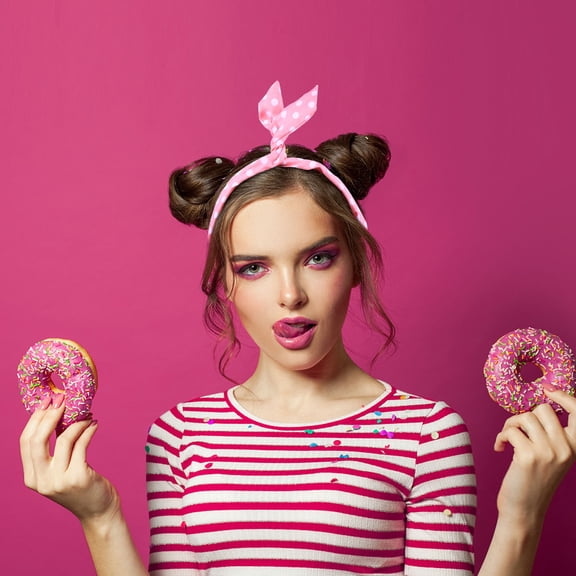 Raindrops 6Pcs Malleable Wire Headbands with Bow Design Assorted Colors Hair Accessories