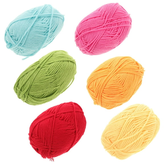 Raindrops 6-Pack Light Hand Crocheting Yarn for Sweaters Projects Perfect for Beginners