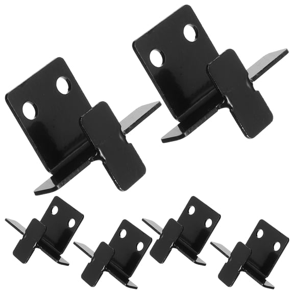 Raindrops 6 Pcs Hangers Tile Hanger Bracket Wall Hook 5.00X4.00X1.80CM Black