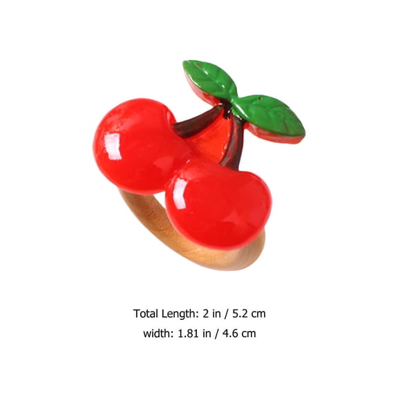 Raindrops 6 Pcs Home Decor Metal Maple Cherry Napkin Holder Stylish Rings Elegant