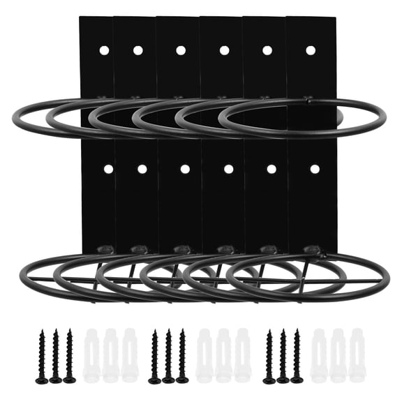 LABRIMP Assorted Color Metal Wall Mounted Wine Rack Stand for Bottle Organization