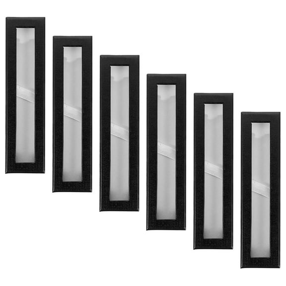 SHOWERORO 6Pcs Paper Pen Boxes with Transparent Window Suitable for Fountain Pens and Ballpoint Pens
