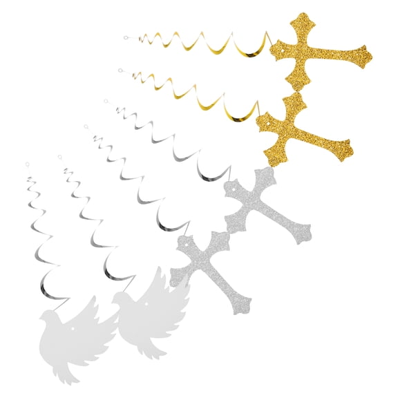 Raindrops 6 Pcs Party Hanging Swirl Wedding Spiral Garlands Swirly Pigeon Baby