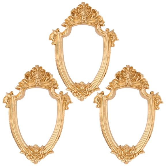 Raindrops 6 Pcs  Photo Frames Vintage Picture Frame Props European Style Small Jewelry Frames
