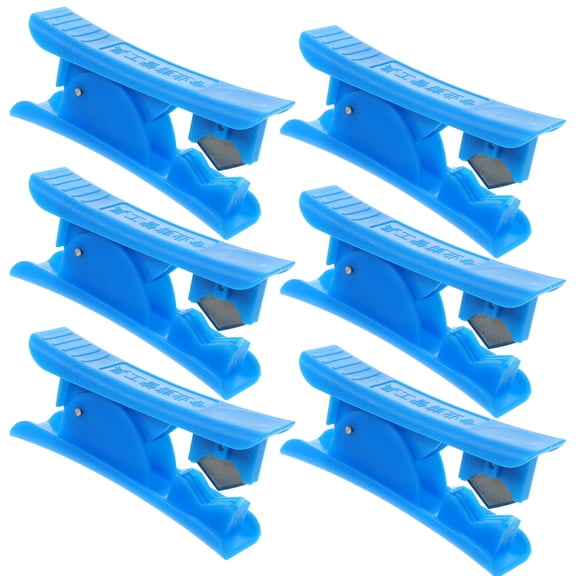 USHOBE 6Pcs Ratchet Hose Cutter Tool for PVC and Rubber Tubing with Comfortable Grip in Blue