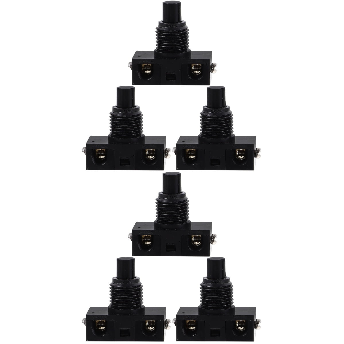 Raindrops 6 Pcs Push Button Self-Reset Momentary Push Button Control ...