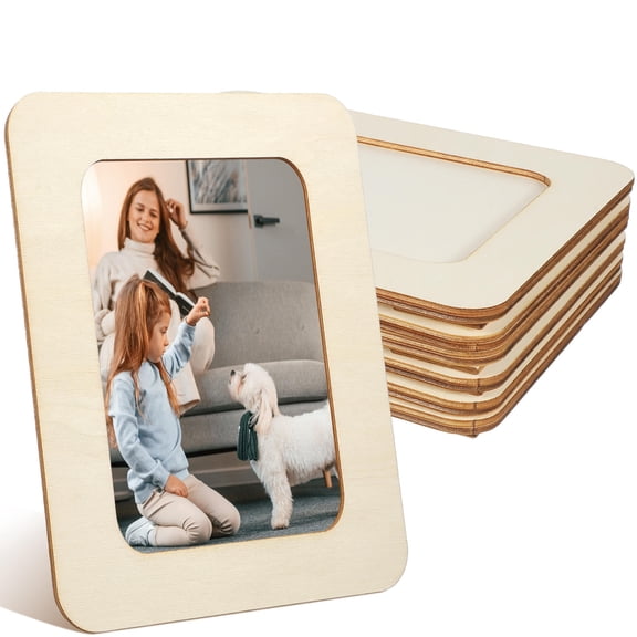 Raindrops 6 Pcs Rustic Frame Picture Frames Decorating Painting Bulk Wooden Office