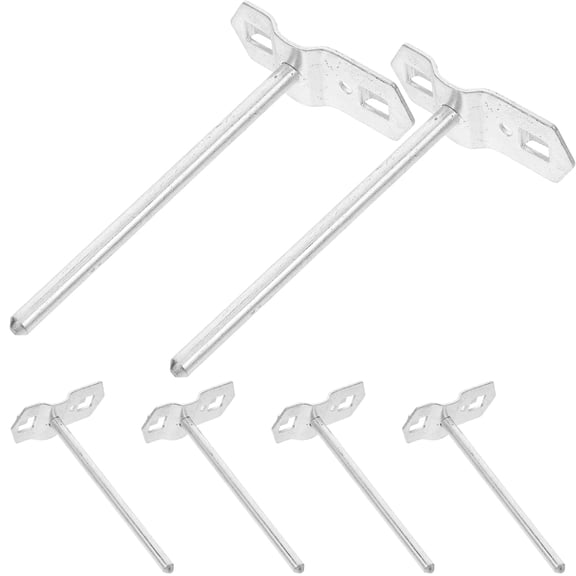 Raindrops 6 Pcs Small Peg Board Hooks Tools Hanger J Garage Pegboard Large Silver