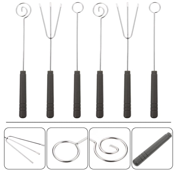 FOMIYES 6Pcs Kitchen Stainless Steel Fondue Dipping Forks Ideal for Chocolate Pralines Nuts and Fruit